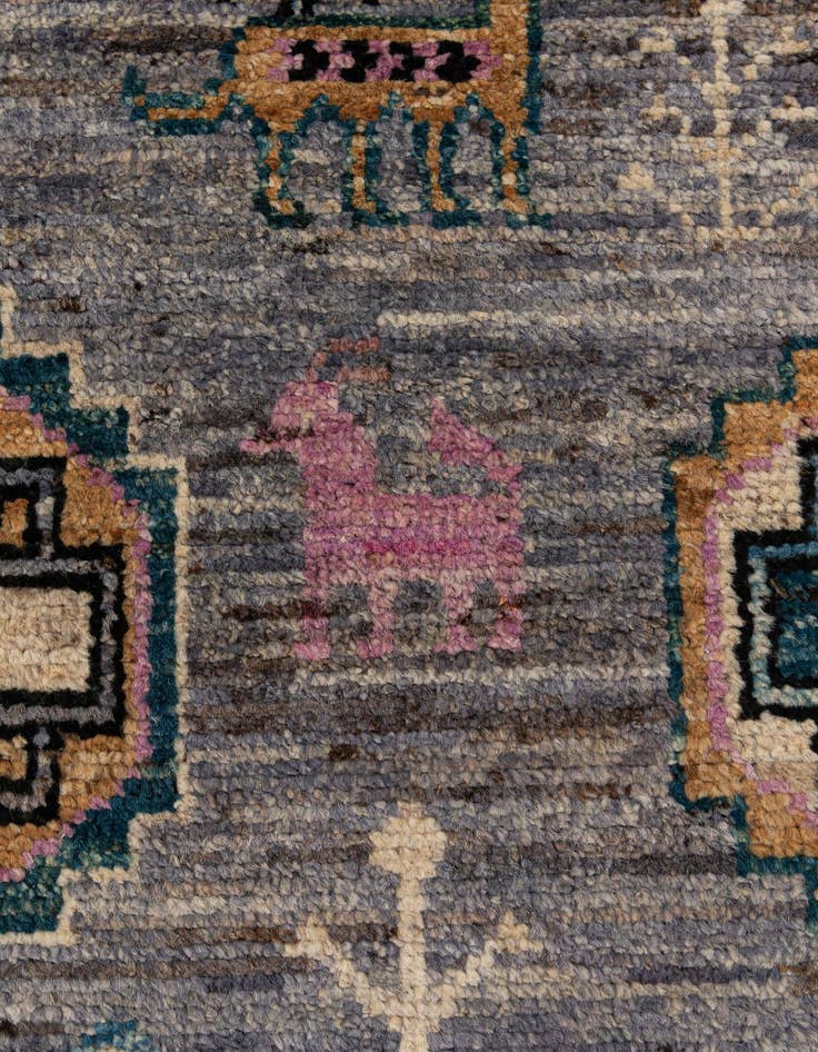 Detail image of  8' 1 x 9' 10  Hand Knotted Oushak Wool Rug