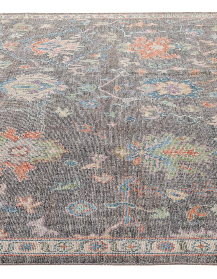 Detail image of  8' 1 x 10'  Hand Knotted Oushak Wool Rug