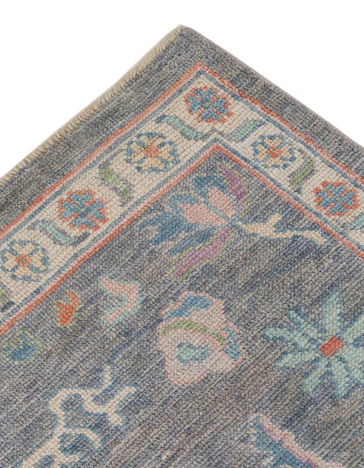 Detail image of  8' 1 x 10'  Hand Knotted Oushak Wool Rug