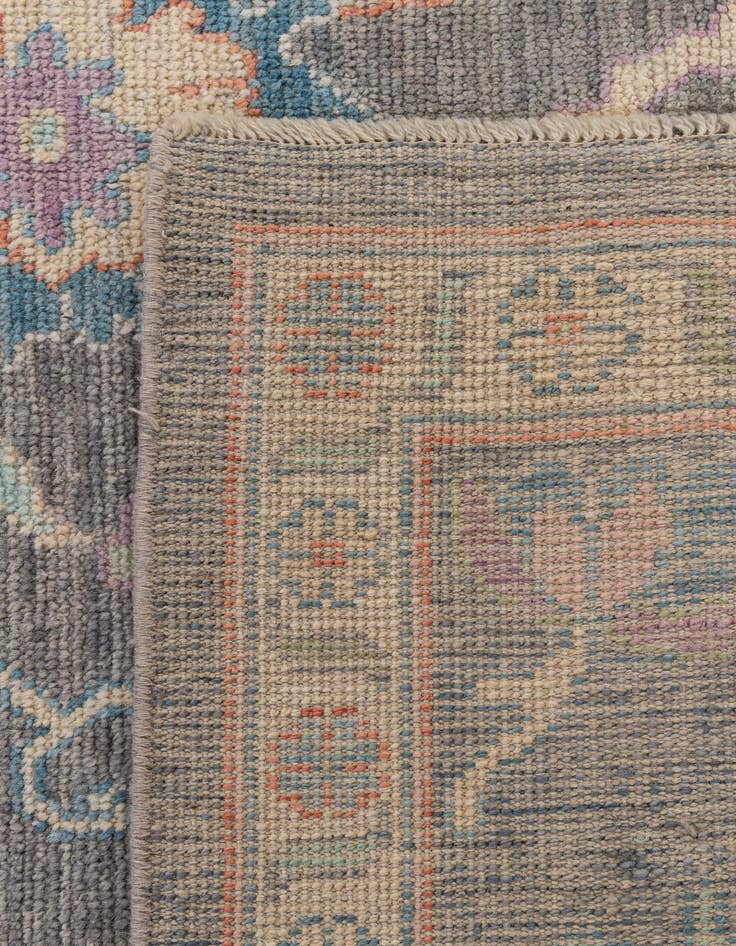 Detail image of  8' 1 x 10'  Hand Knotted Oushak Wool Rug