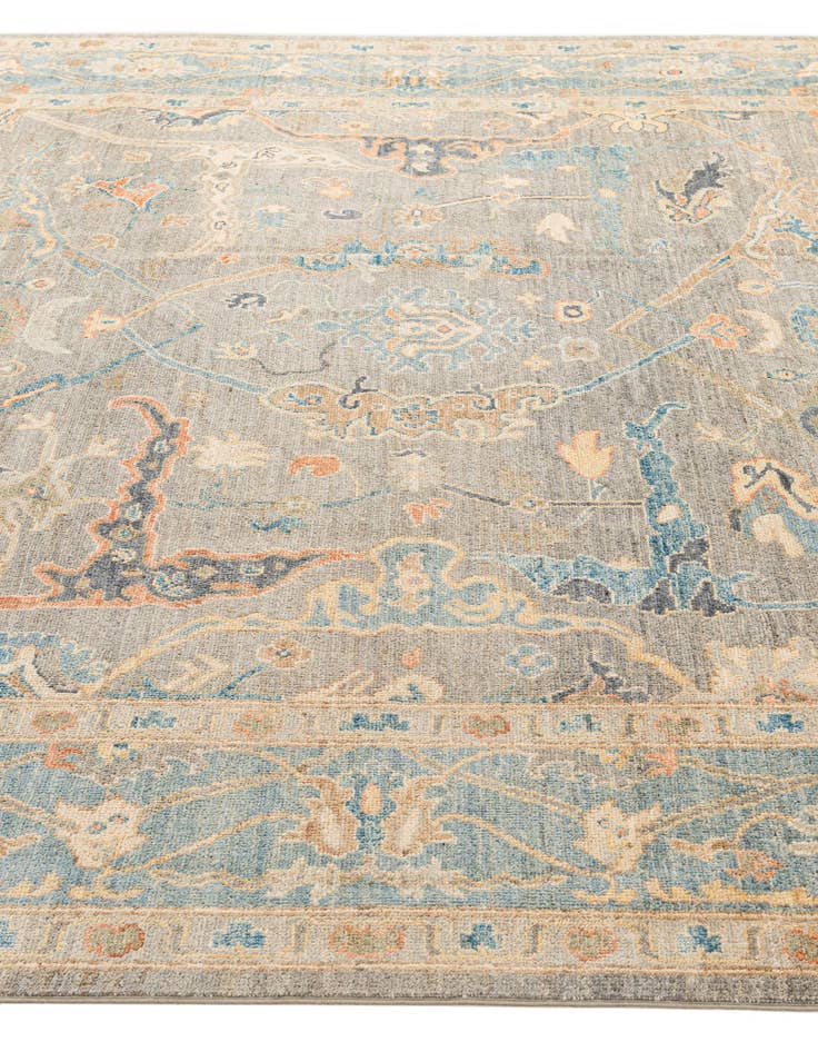 Detail image of  8' 3 x 9' 10  Hand Knotted Oushak Wool Rug