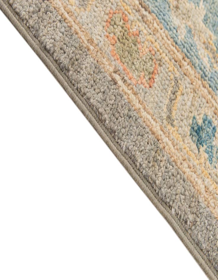 Detail image of  8' 3 x 9' 10  Hand Knotted Oushak Wool Rug