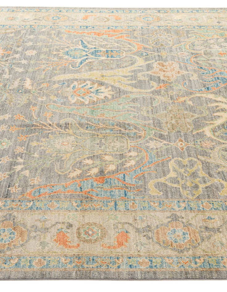 Detail image of  8' 2 x 9' 10  Hand Knotted Oushak Wool Rug