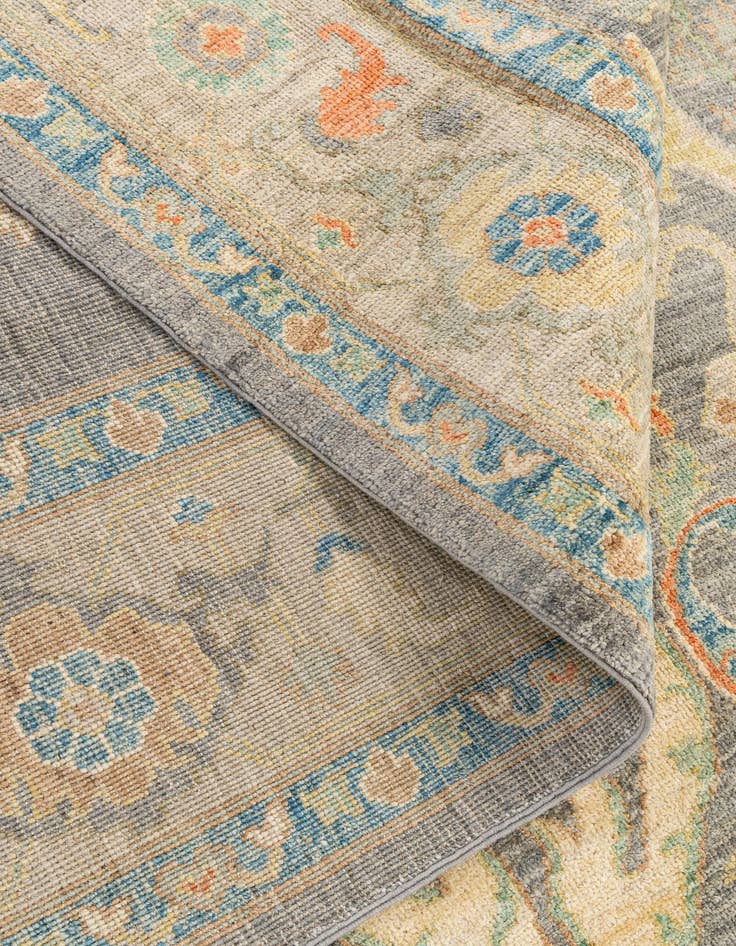 Detail image of  8' 2 x 9' 10  Hand Knotted Oushak Wool Rug