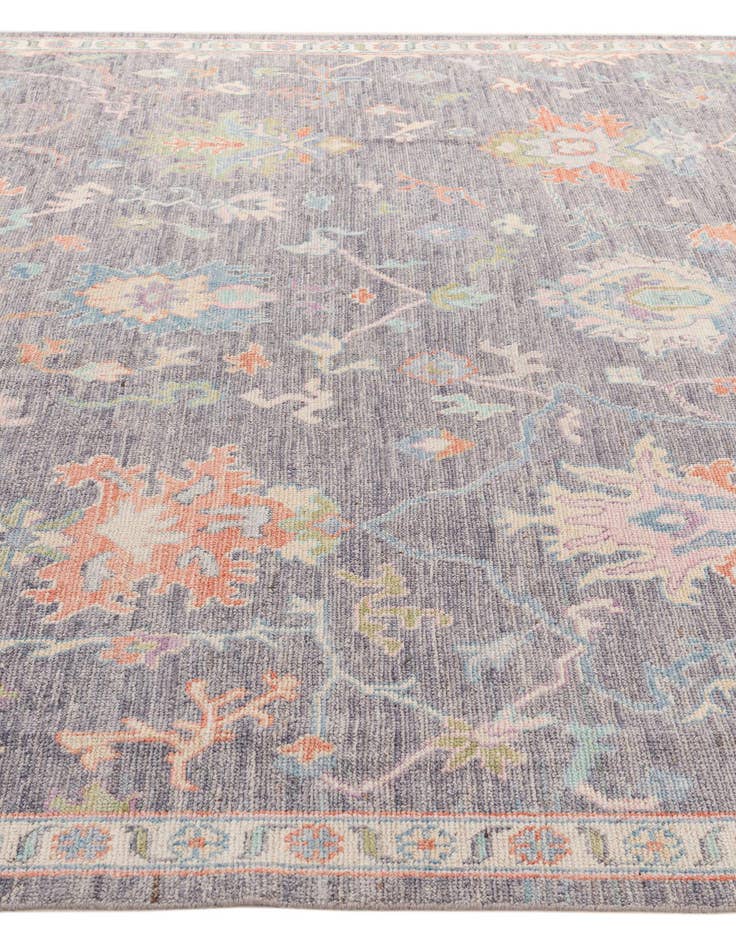 Detail image of  8' 5 x 10' 3  Hand Knotted Oushak Wool Rug