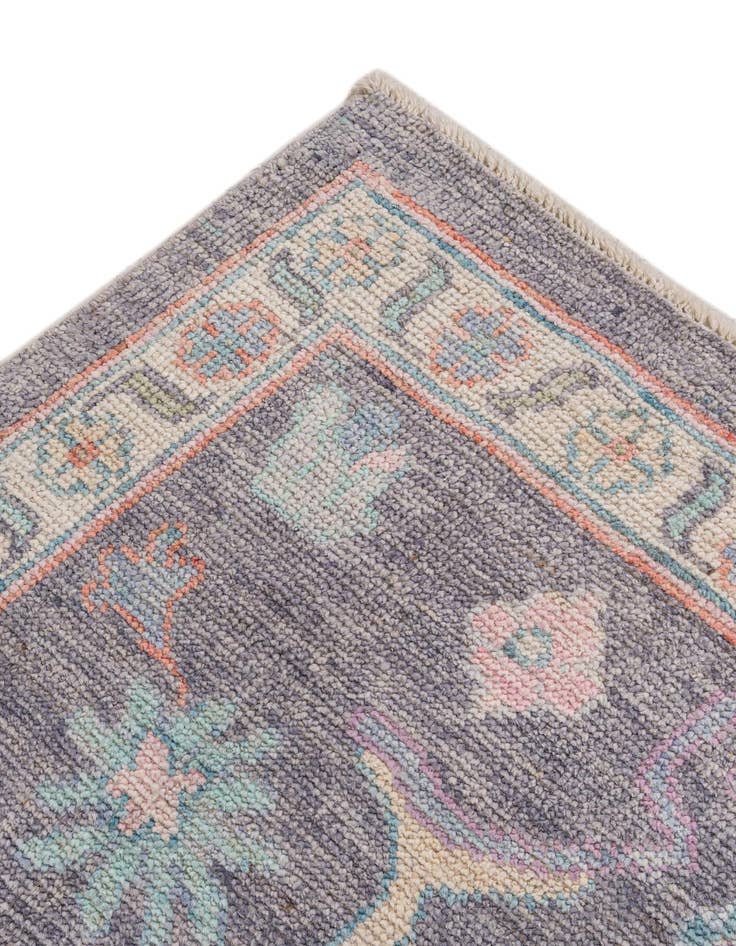 Detail image of  8' 5 x 10' 3  Hand Knotted Oushak Wool Rug