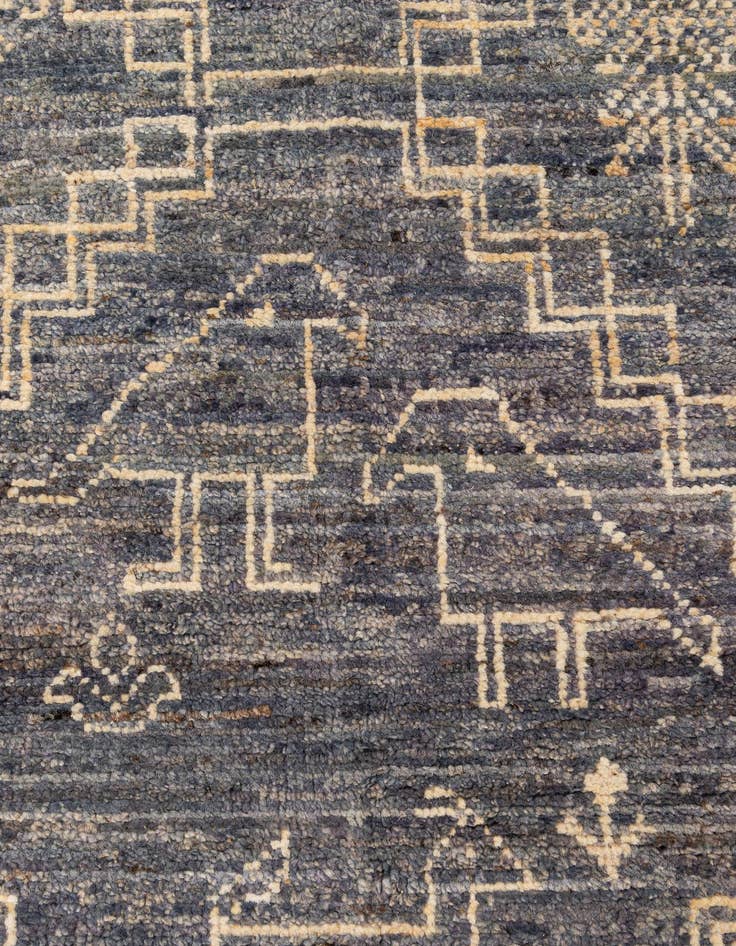 Detail image of  10' 2 x 14' 2  Hand Knotted Oushak Wool Rug