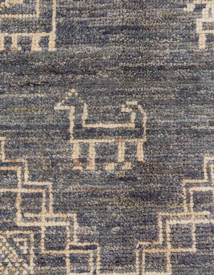 Detail image of  10' 2 x 14' 2  Hand Knotted Oushak Wool Rug