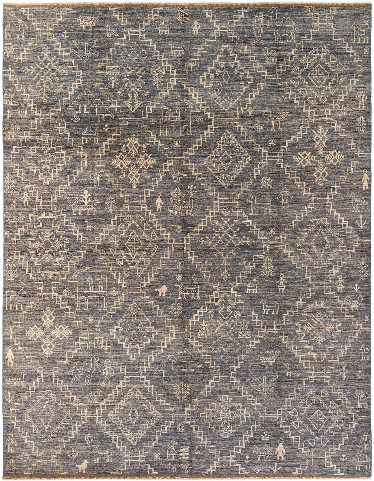 Primary image  10' 2 x 14' 2  Hand Knotted Oushak Wool Rug