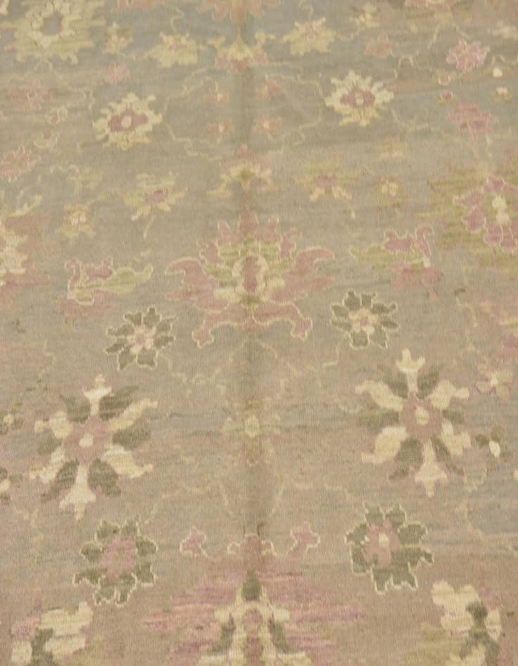 Detail image of  10' 8 x 15'  Hand Knotted Oushak Wool Rug
