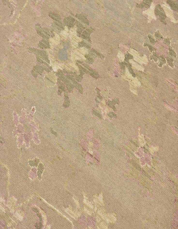 Detail image of  10' 8 x 15'  Hand Knotted Oushak Wool Rug