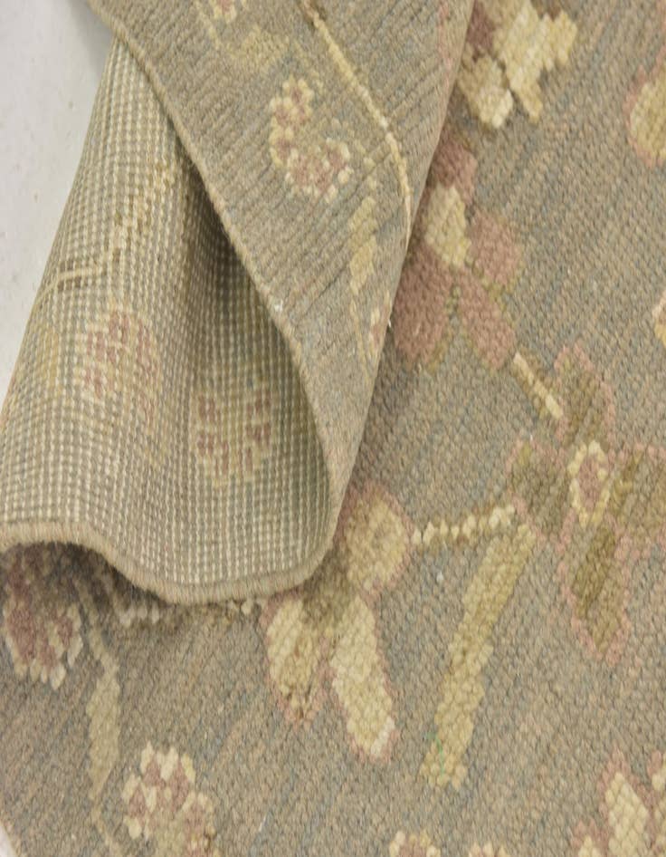 Detail image of  10' 8 x 15'  Hand Knotted Oushak Wool Rug