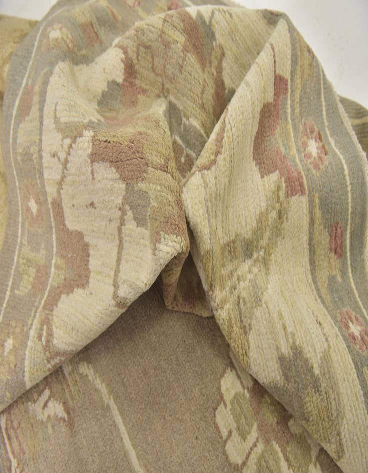 Detail image of  11' 5 x 15' 8  Hand Knotted Oushak Wool Rug