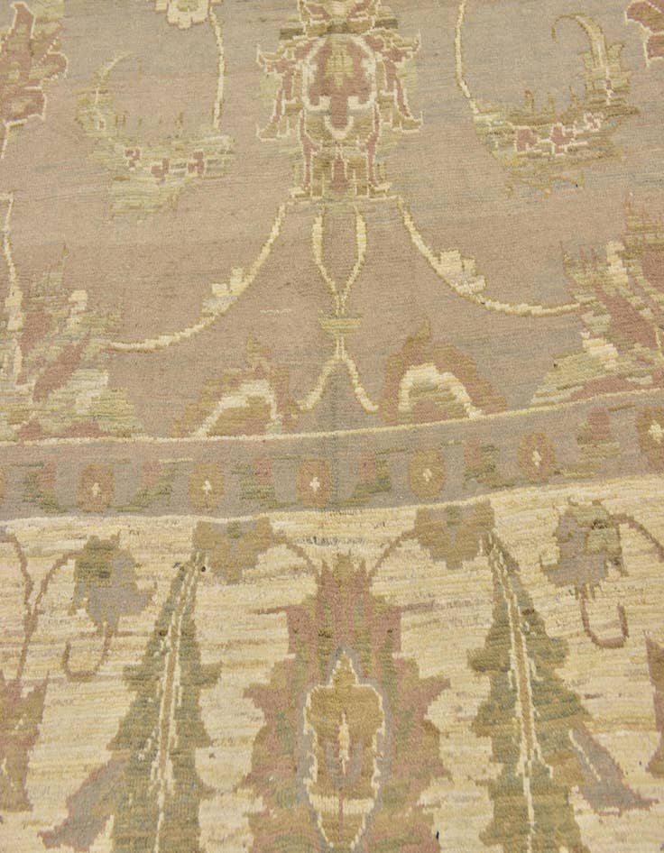 Detail image of  11' 5 x 15' 8  Hand Knotted Oushak Wool Rug