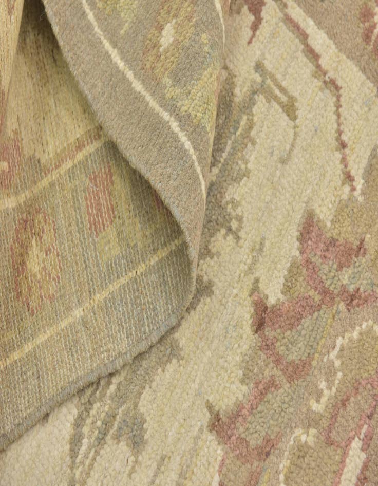 Detail image of  11' 5 x 15' 8  Hand Knotted Oushak Wool Rug