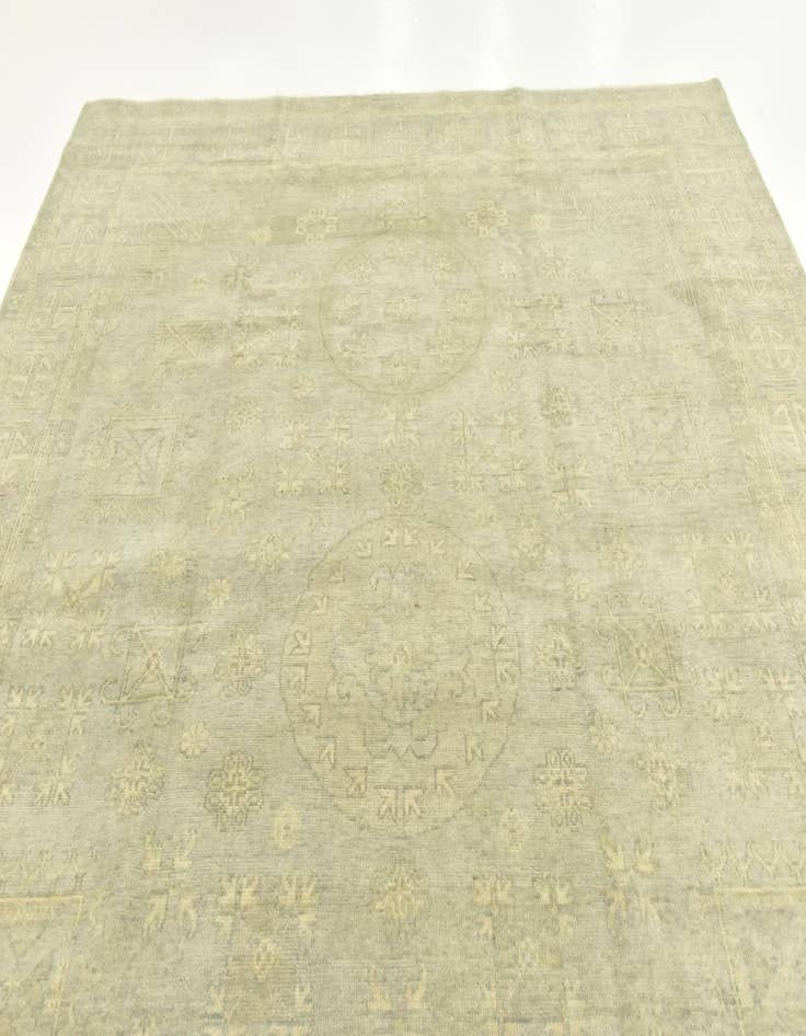 Detail image of  8' x 9' 10  Hand Knotted Oushak Wool Rug