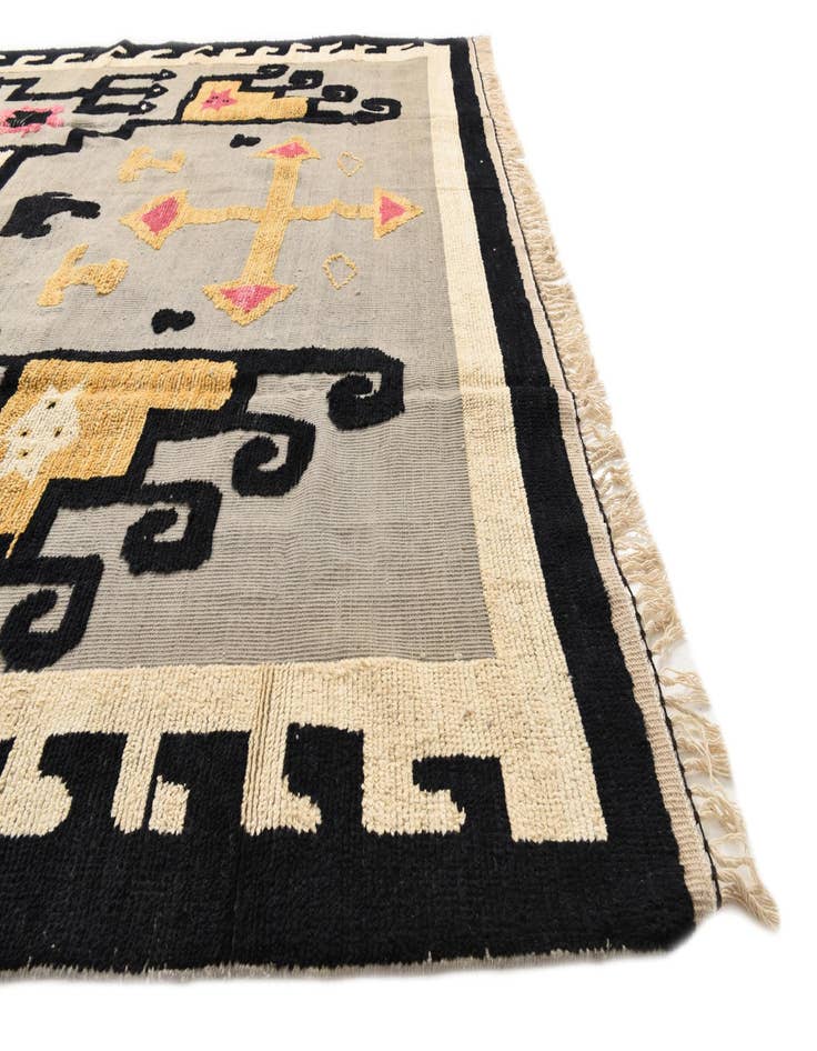 Detail image of  9' 8 x 13'  Hand Knotted Oushak Wool Rug