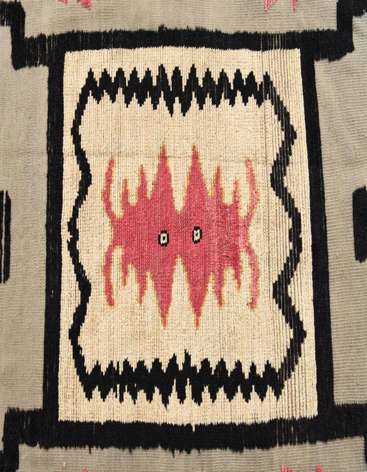 Detail image of  9' 8 x 13'  Hand Knotted Oushak Wool Rug