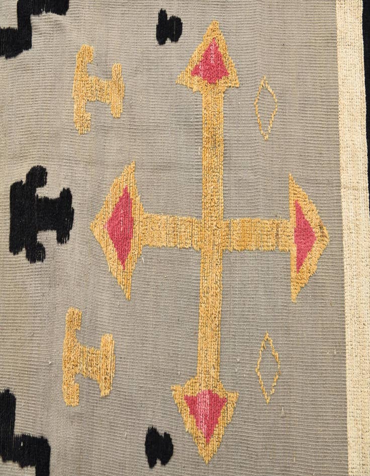 Detail image of  9' 8 x 13'  Hand Knotted Oushak Wool Rug