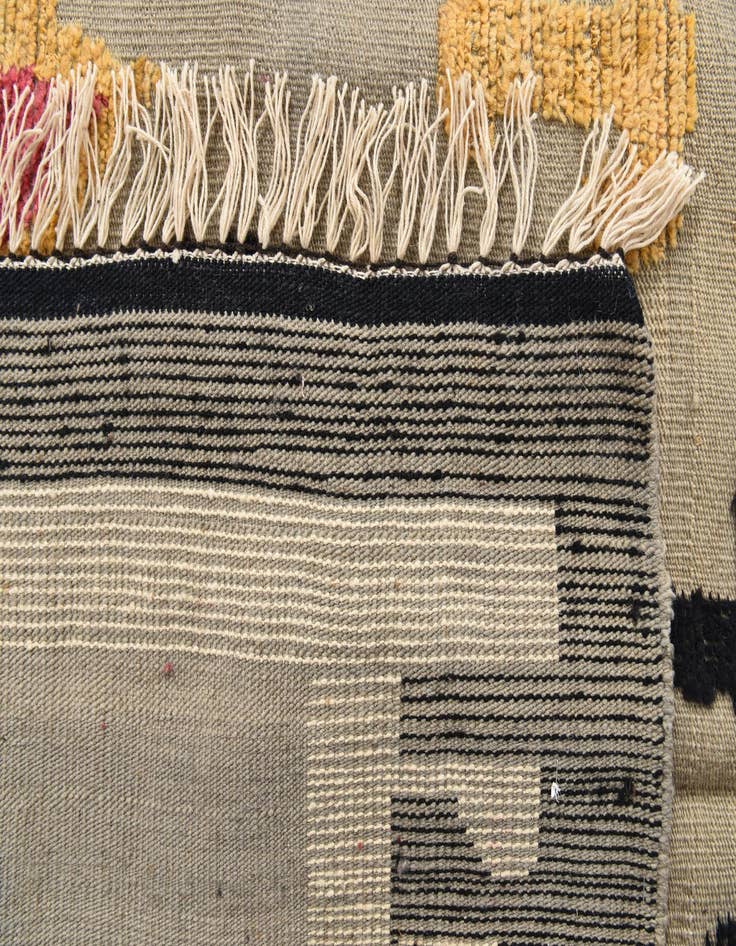 Detail image of  9' 8 x 13'  Hand Knotted Oushak Wool Rug