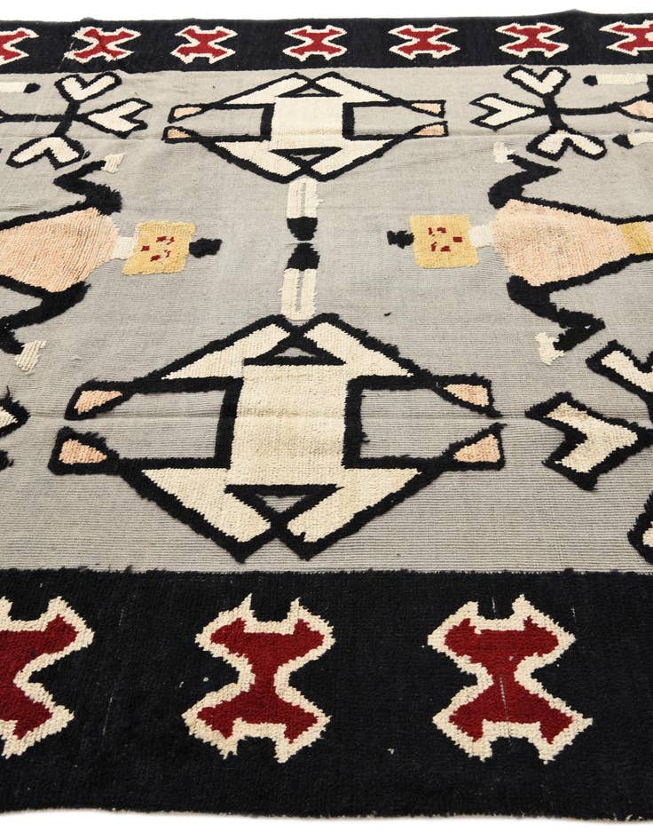 Detail image of  9' x 12' 5  Hand Knotted Oushak Wool Rug