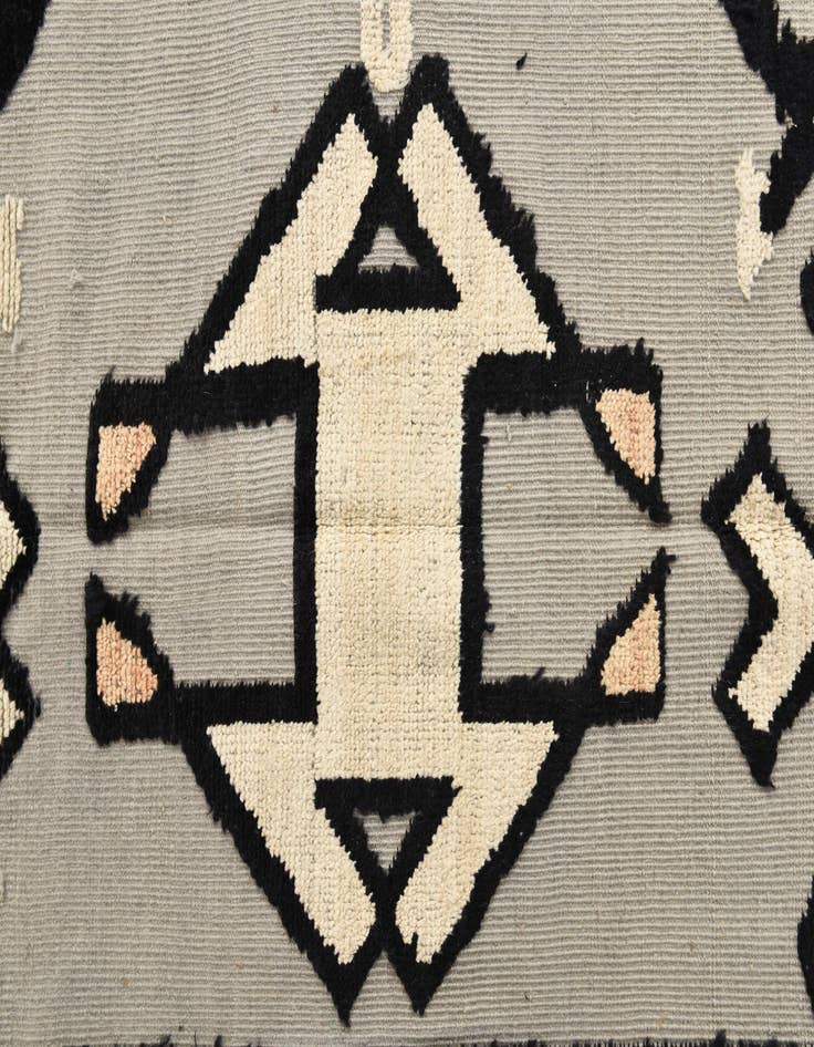 Detail image of  9' x 12' 5  Hand Knotted Oushak Wool Rug