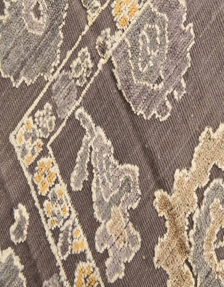 Detail image of  9' x 11' 7  Hand Knotted Oushak Wool Rug