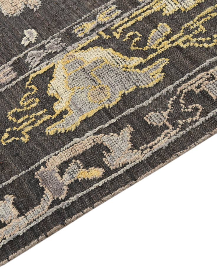 Detail image of  8' 10 x 12'  Hand Knotted Oushak Wool Rug