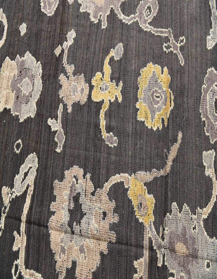 Detail image of  8' 10 x 12'  Hand Knotted Oushak Wool Rug