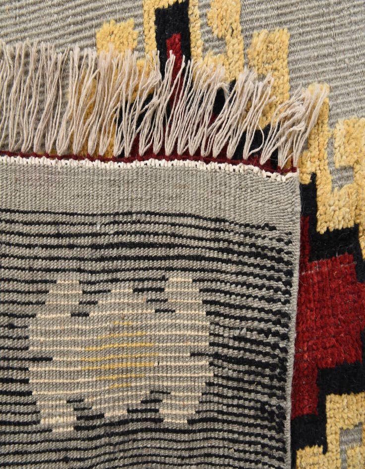 Detail image of  8' 2 x 10' 5  Hand Knotted Oushak Wool Rug