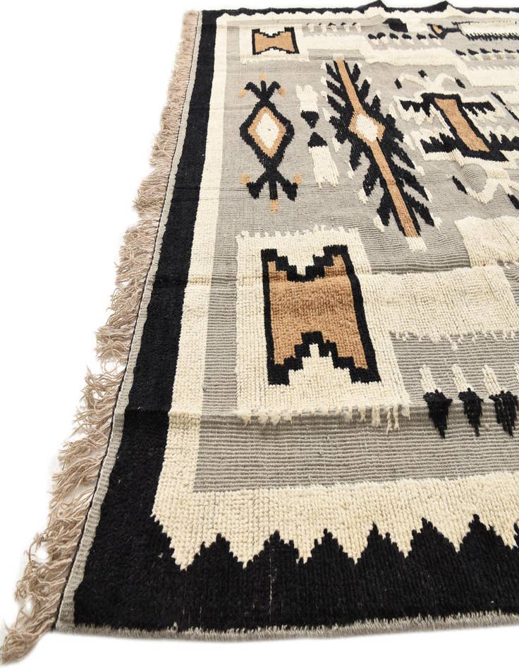 Detail image of 8' x 10' 8 Hand Knotted Oushak Wool Rug