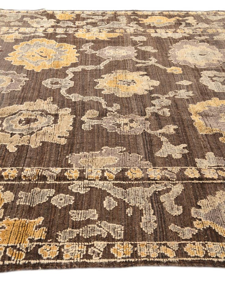 Detail image of  9' x 12' 3  Hand Knotted Oushak Wool Rug