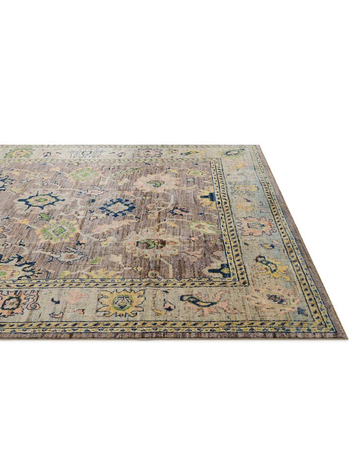 Detail image of 8' 4 x 9' 6 Hand Knotted Oushak Wool Rug