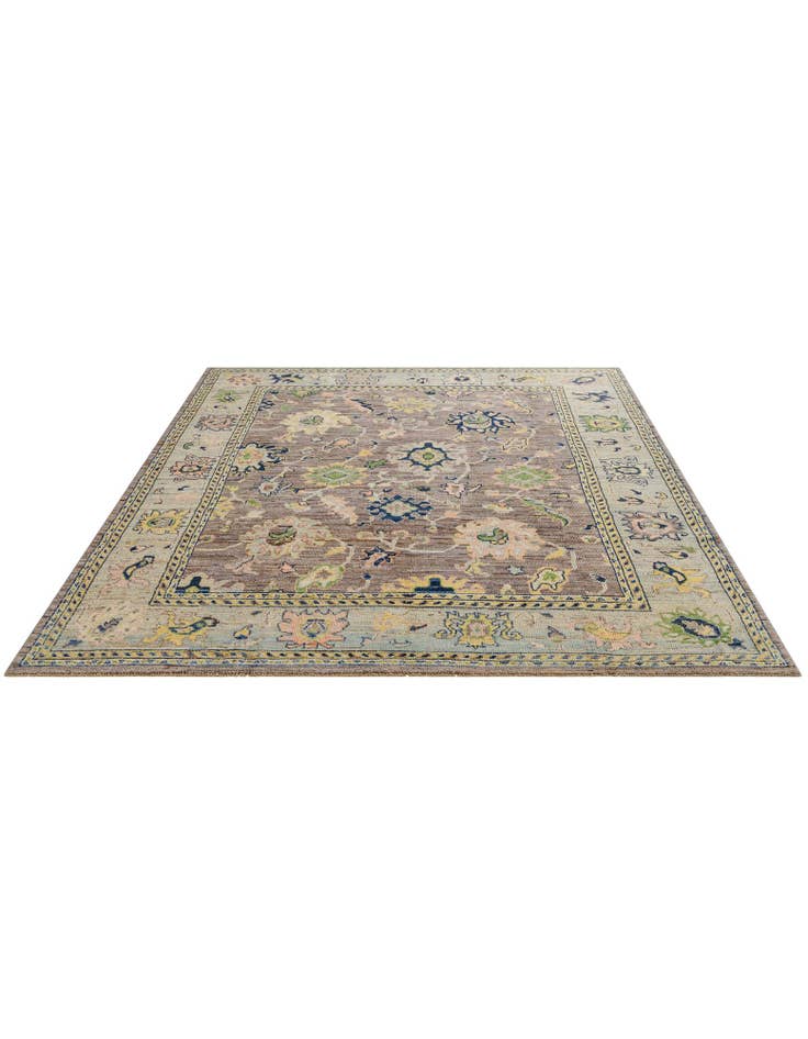 Detail image of 8' 4 x 9' 6 Hand Knotted Oushak Wool Rug