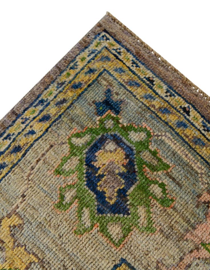 Detail image of 8' 4 x 9' 6 Hand Knotted Oushak Wool Rug