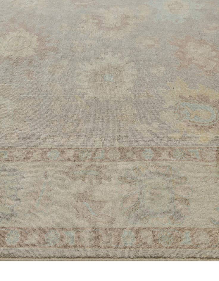 Detail image of 8' 4 x 10' 1 Hand Knotted Oushak Wool Rug