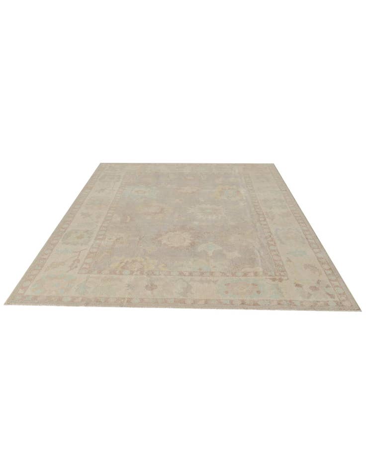 Detail image of 8' 4 x 10' 1 Hand Knotted Oushak Wool Rug
