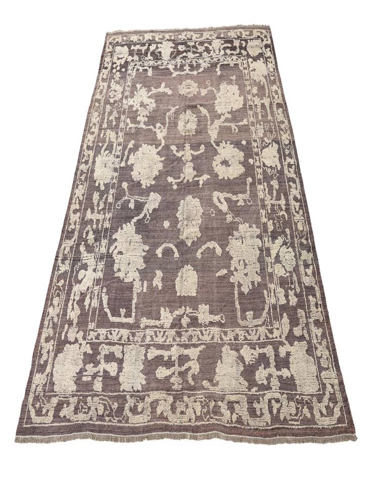 Detail image of  9' 5 x 11' 8  Hand Knotted Oushak Wool Rug