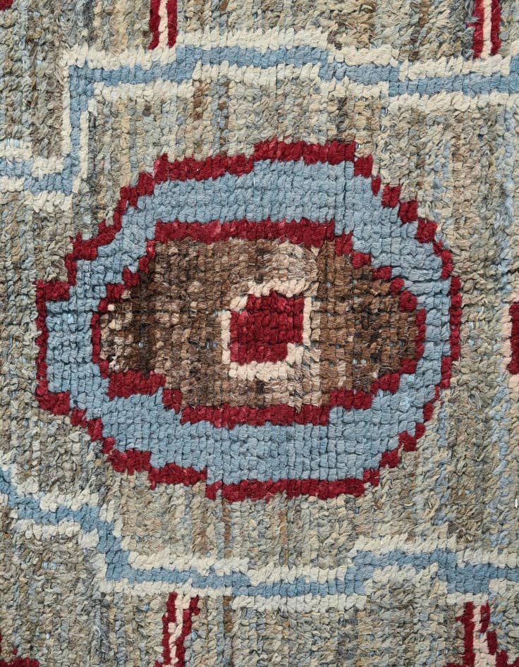 Detail image of  10' x 14'  Hand Knotted Oushak Wool Rug