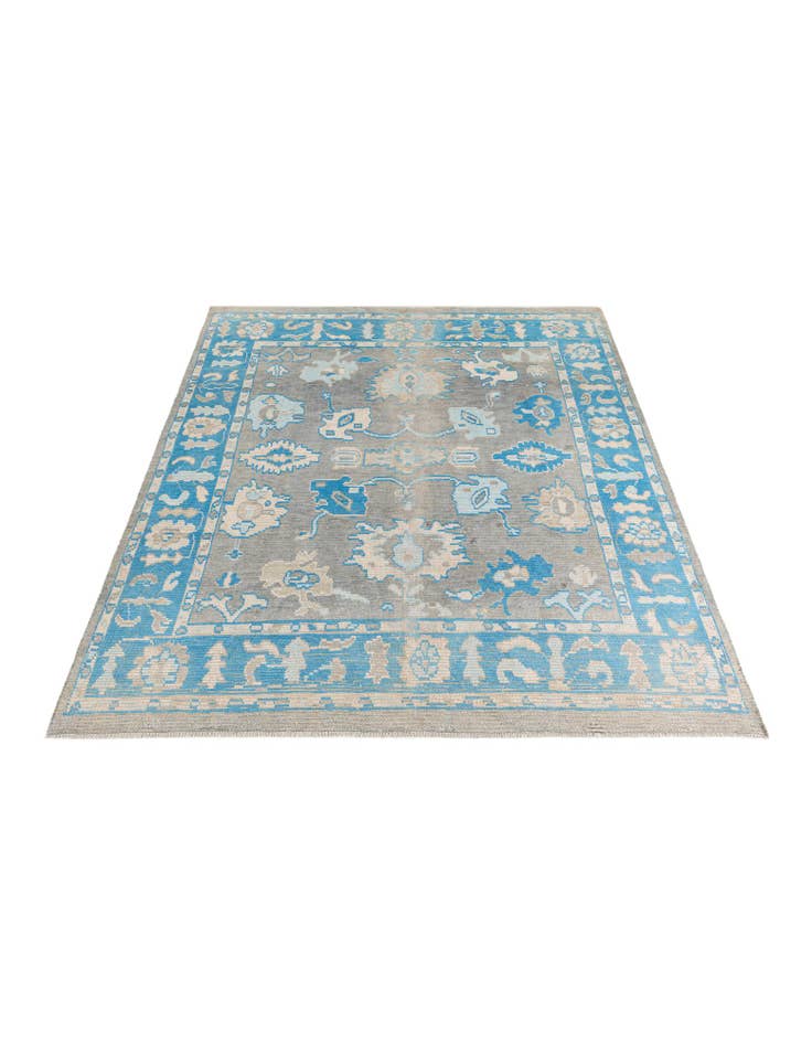 Detail image of  8' 3 x 9' 10  Hand Knotted Oushak Wool Rug