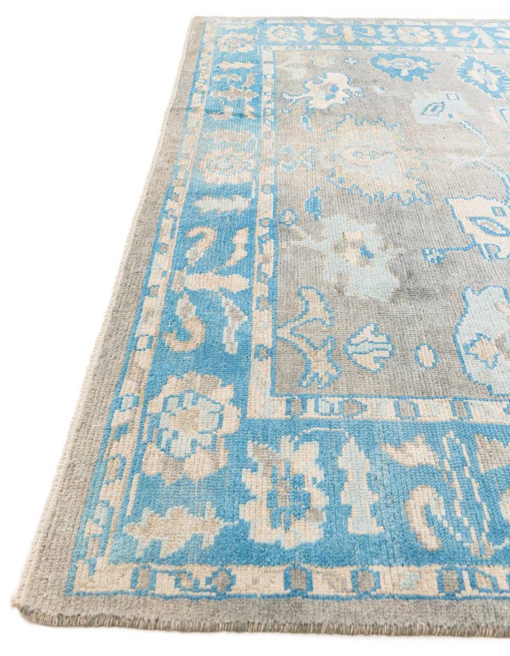Detail image of  8' 3 x 9' 10  Hand Knotted Oushak Wool Rug