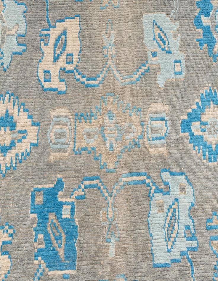 Detail image of  8' 3 x 9' 10  Hand Knotted Oushak Wool Rug
