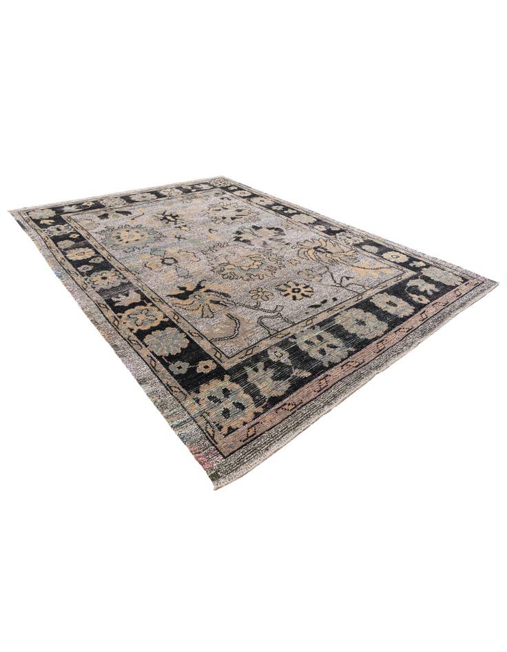 Detail image of  9' x 12' 6  Hand Knotted Oushak Wool Rug