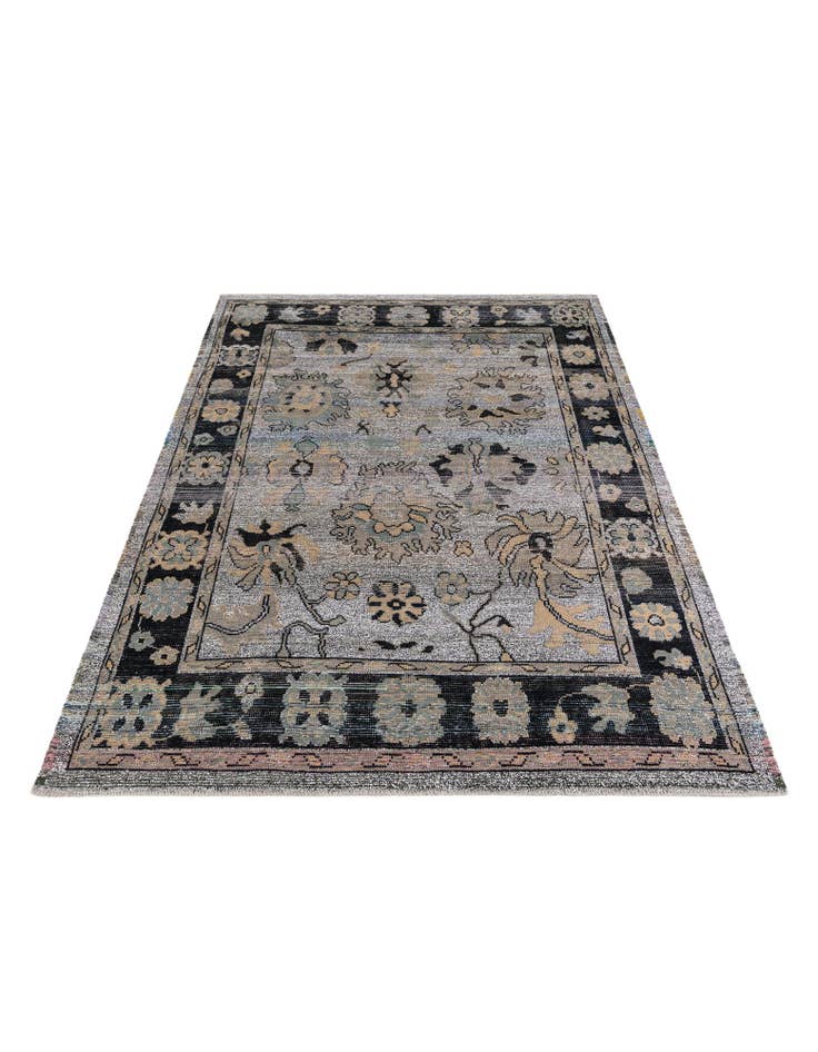 Detail image of  9' x 12' 6  Hand Knotted Oushak Wool Rug