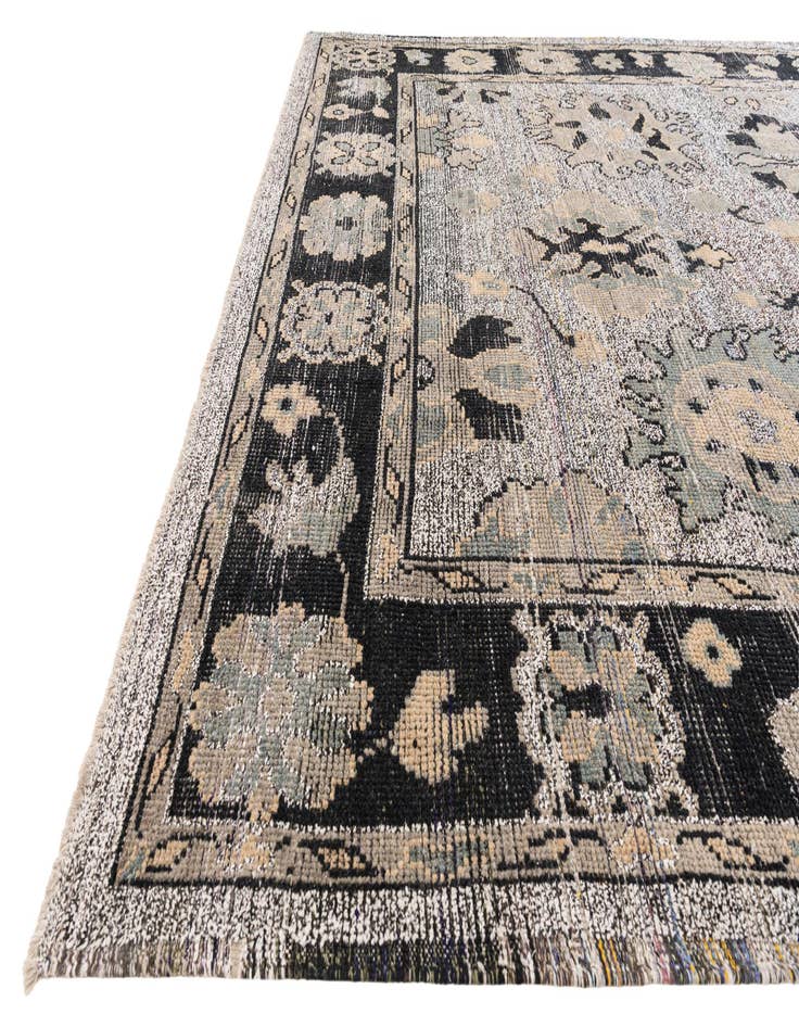 Detail image of  9' x 12' 6  Hand Knotted Oushak Wool Rug