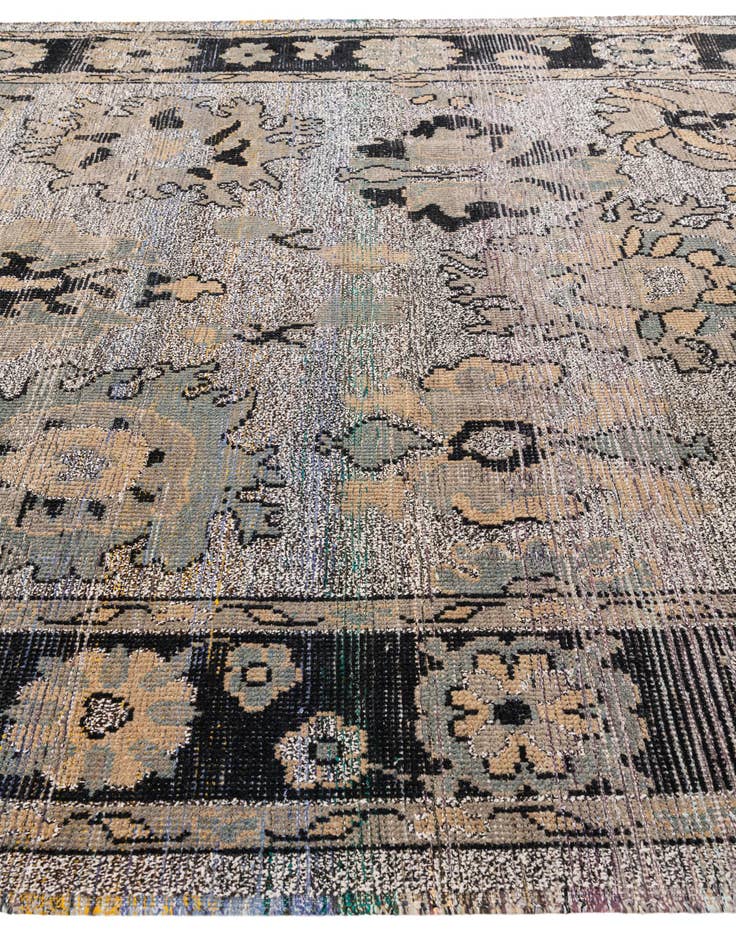 Detail image of  9' x 12' 6  Hand Knotted Oushak Wool Rug