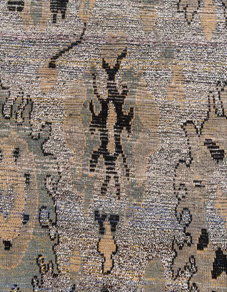 Detail image of  9' x 12' 6  Hand Knotted Oushak Wool Rug