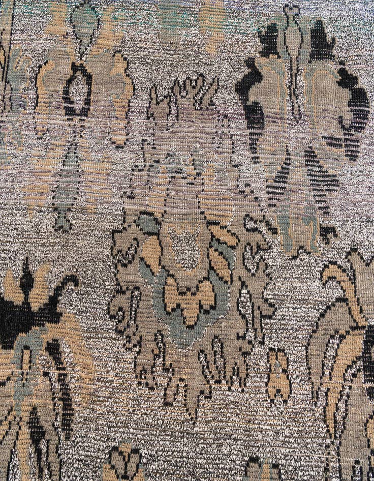 Detail image of  9' x 12' 6  Hand Knotted Oushak Wool Rug