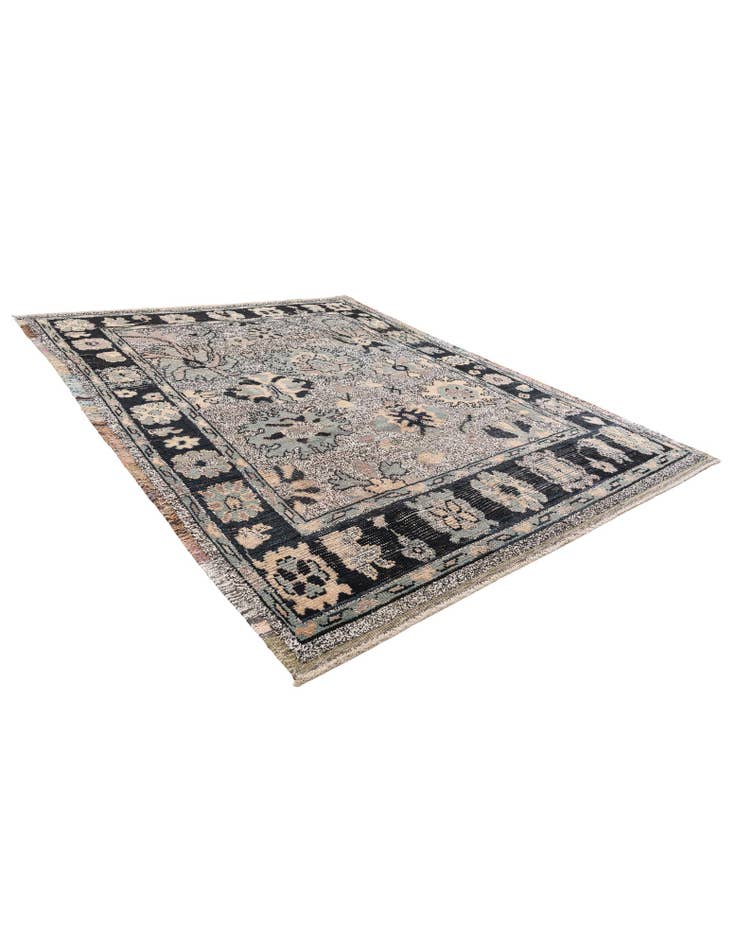 Detail image of  8' 2 x 10' 3  Hand Knotted Oushak Wool Rug