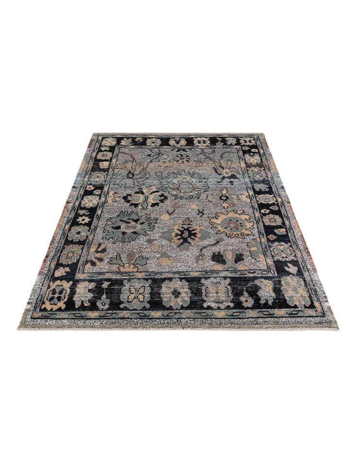 Detail image of  8' 2 x 10' 3  Hand Knotted Oushak Wool Rug